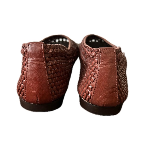 Woven Leather Mylie Ballet Flat Slip-on in Brown Cherry Wood (Madewell) - Picture 5 of 6